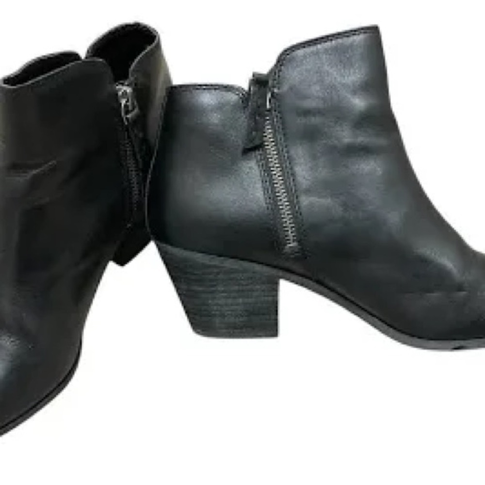 FRYE JUDITH Womens Sz 9 Double Zip Black Ankle Boots Like New MAKE FAIR OFFER - Picture 1 of 11